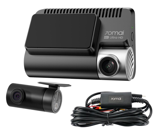 70mai Dash Cam A800SE 4G Ready HDR + kamera tylna RC22 + zasilanie - 1612953 - zdjęcie